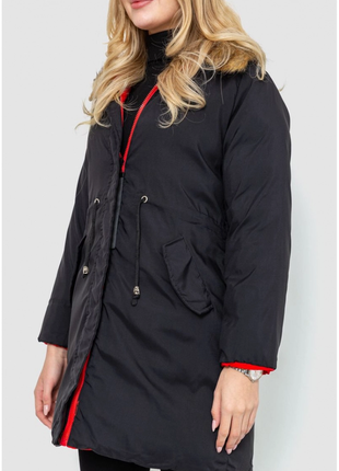 Куртка жіноча двостороння, колір червоно-чорний, 129r818-5553 фото