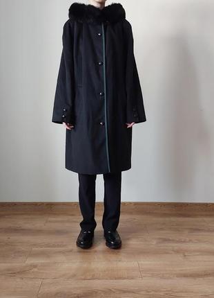 Винтажное австрийское шерстяное пальто с капюшоном pischl5 фото