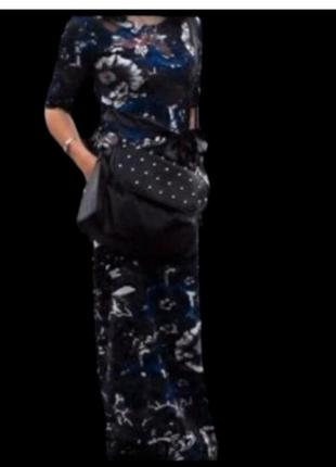 Платье в пол ,с карманами , под пояс, размер л