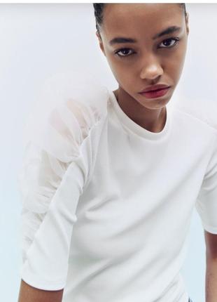 Топ zara футболка zara