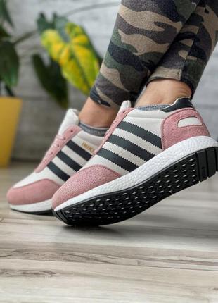 Sale! зимние женские кроссовки adidas iniki розовые6 фото