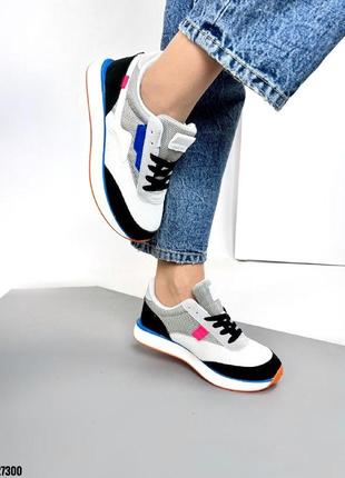 Sale! яркие женские кроссовки с цветными вставками черные3 фото