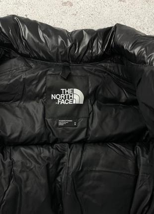 The north face women's nuptse short jacket folk blue женская куртка пуховик оригинал7 фото