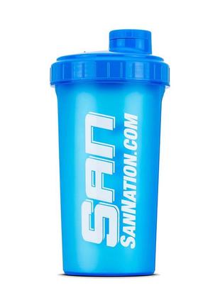 Shaker sannation.com (700 ml, neon blue)