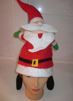 Санта дід мороз жартівлива шапка різдво