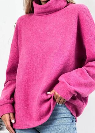 Жіночий ангоровий светр-гольф кольори4 фото