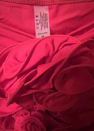 Костюм из купальной ткани эффектный, модного красно цвета, можно носить отдельно как юбку и как боди7 фото