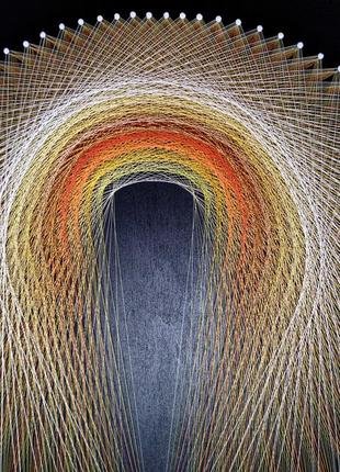 Картина – манадала в технике string – art. 3-д картина. ручная работа. 50/50см.