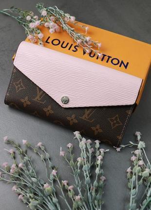 Кошелек louis vuitton большой коричневый с фирменной коробкой