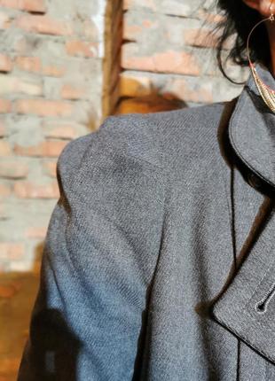 Лёгкое пальто пиджак двубортный в милитари стиле cane&cane7 фото