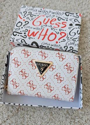 Гаманець guess жіночий міні гесс білий люкс