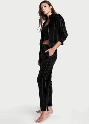 Велюровый спортивный костюм из трех предметов в рубчик р.xs victoria's secret ribbed velour 3-piece tracksuit