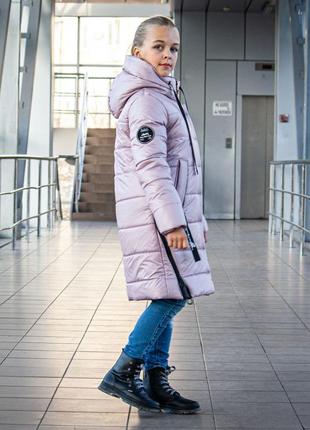 Зимова куртка пальто пуховик на ріст 128-134, 140, 146, 1525 фото