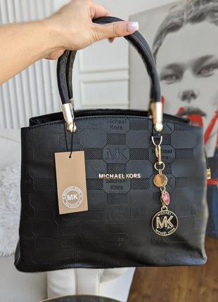 Сумка майкл корс чорна michael kors середня