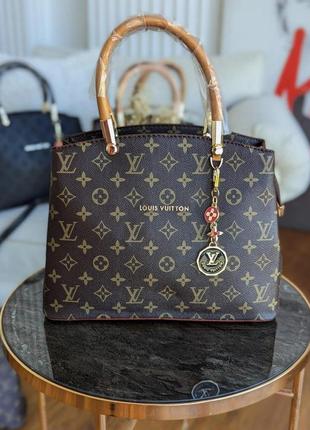 Сумка женская  louis vuitton коричневый+ темн бежевый луи витон люкс