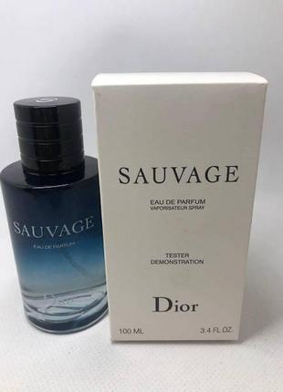 Тестер чоловічий christiann dior sauvage