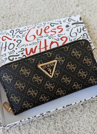 Гаманець guess жіночий гаманець гесс коричневий