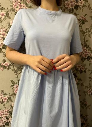 Котонове плаття cos/асиметричне плаття cos/котонова сукня/асиметричне котонове плаття