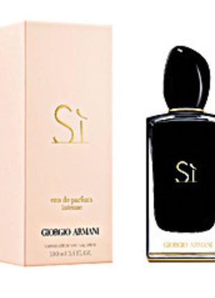 Женская парфюмированная вода si eau de parfum intense 100 мл