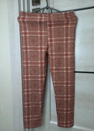 Демісезонні осінні весняні теплі лосини легінси леггінси штани гамаші для дівчинки 5-6 років 110-116