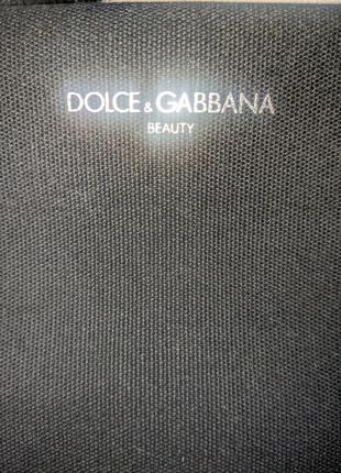 Косметичка или кейс для косметики dolce & gabbana beauty black makeup bag with zipper color silver new2 фото