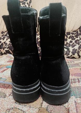 Зимние сапоги ботинки нат.замша+ мех4 фото