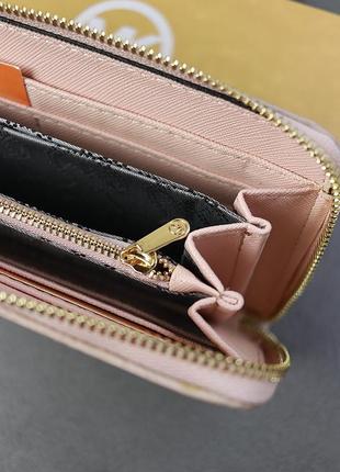 Жіночий гаманець michael kors великий майкл корс lux якість lux лавандовий4 фото