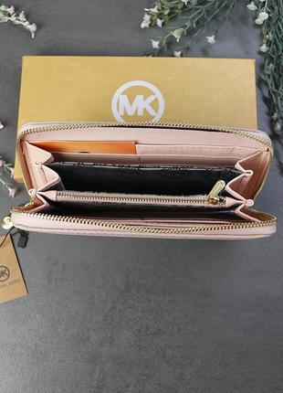Жіночий гаманець michael kors великий майкл корс lux якість lux лавандовий7 фото