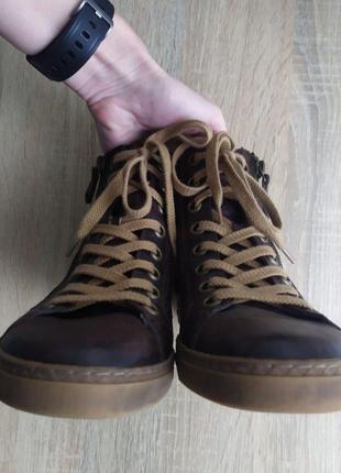 Кожаные ботинки пол грин демисезонные хайтопы puma ecco vagabond8 фото