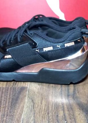 Кроссовки спортивные puma muse x-2 metallic, металлик2 фото