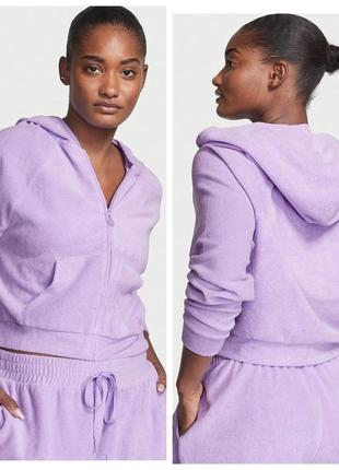 Victoria ́s victorias secret віктория сикрет кофта худі terry full-zip hoodie