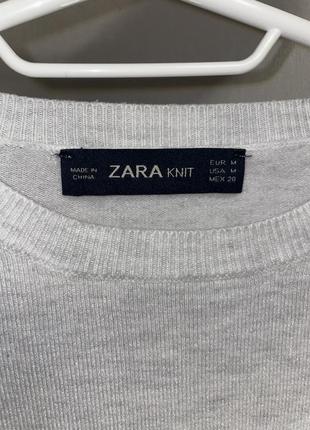 Белый лонгслив с пуговицами на рукавах zara8 фото