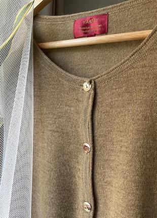 Роскошный эксклюзивный yakmy редкий дизайнерский французский кардиган джемпер кофта шерсть которая7 фото