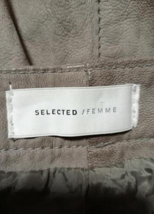 Selected femme кожаные шорты3 фото