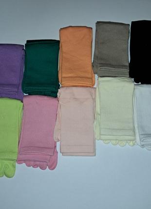 Высокие однотонные носки с отдельными пальцами 36-42 размер2 фото