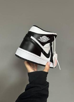 Nike air jordan retro 1 “black / white” fur ❄️5 фото