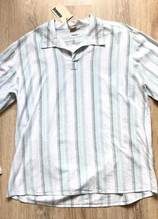 Мужская хлопковая рубашка с коротким рукавом jacamo l1 фото