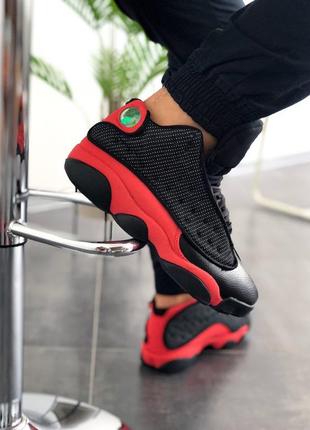 Мужские высокие кроссовки найк nike air jordan black red