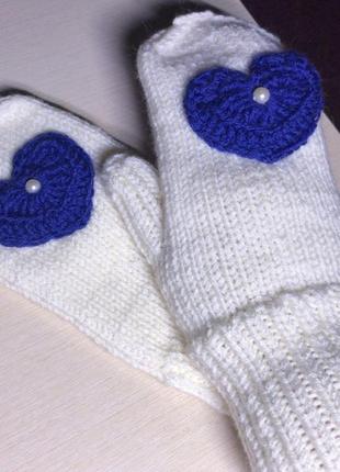 Белые перчатки митенки белые вязаные пушистые перчатки zara без пальцев перчатки ангора мохер молочные4 фото