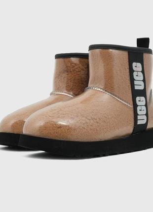 Ugg classic mini clear beige2 фото