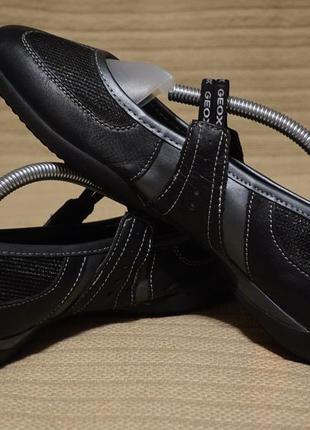 Комбіновані чорні спортивні туфлі geox respira італія 38 р.