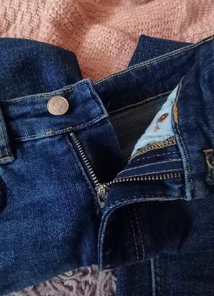 Жіночі джинси skinny темно-синього кольору5 фото