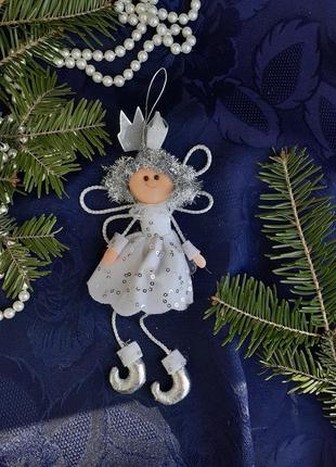 Фея 👑☃️ принцесса🎄 подвеска елочная новогодняя рождественская игрушка девочка снежинка1 фото