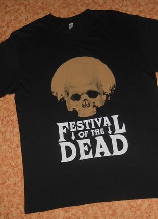 Футболка festival of the dead/череп/casual classics