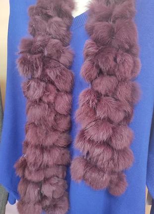 Шарф из натурального меха2 фото