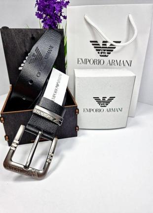 Ремень armani, кошелек кожаный армани, подарочный набор armani, кожаный пояс и кошелек armani, мужской5 фото