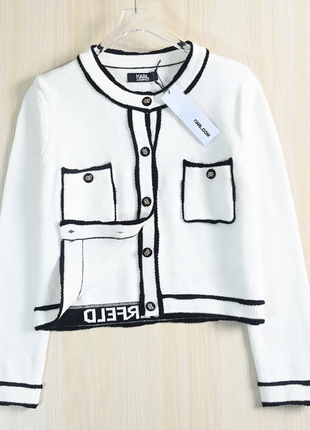 Кардиган karl lagerfeld 100% шерсть 4