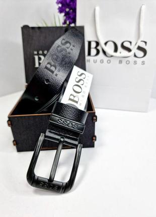 Ремінь hugo boss, гаманець шкіряний хьюго бос, подарунковий набір босс, шкіряний пасок та гаманець hugo boss, чоловічий3 фото