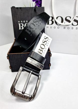 Ремінь hugo boss, гаманець шкіряний хьюго бос, подарунковий набір босс, шкіряний пасок та гаманець hugo boss, чоловічий2 фото