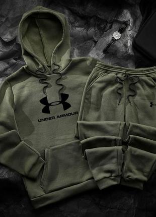 Теплий костюмчик under armour // костюм under armour // комплект худі + штани андер армор9 фото